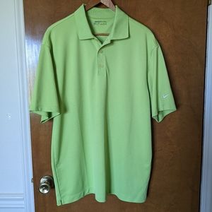 Nike Golf Dri-Fit Lime Green Polo Shirt